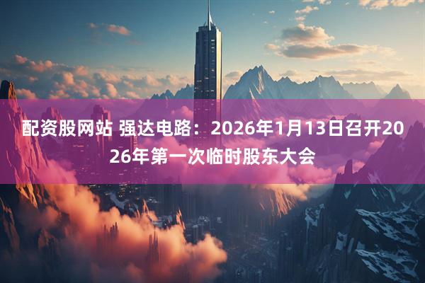 配资股网站 强达电路：2026年1月13日召开2026年第一次临时股东大会
