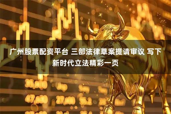 广州股票配资平台 三部法律草案提请审议 写下新时代立法精彩一页